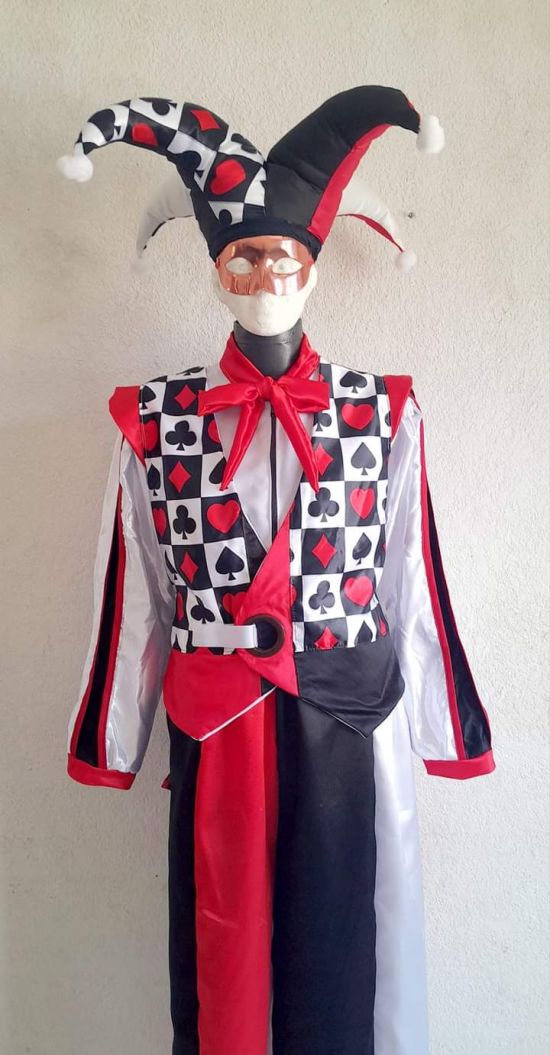 Mr Poker Stilt Costume