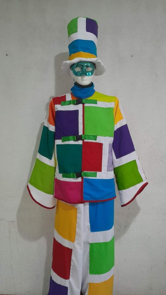 Mr Bricks Stilt Costume