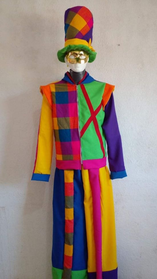 Colorfull Boy Stilt Costume