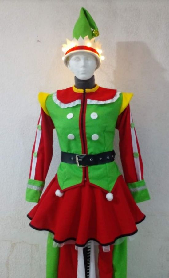 Christmas girl 2 Stilt Costume