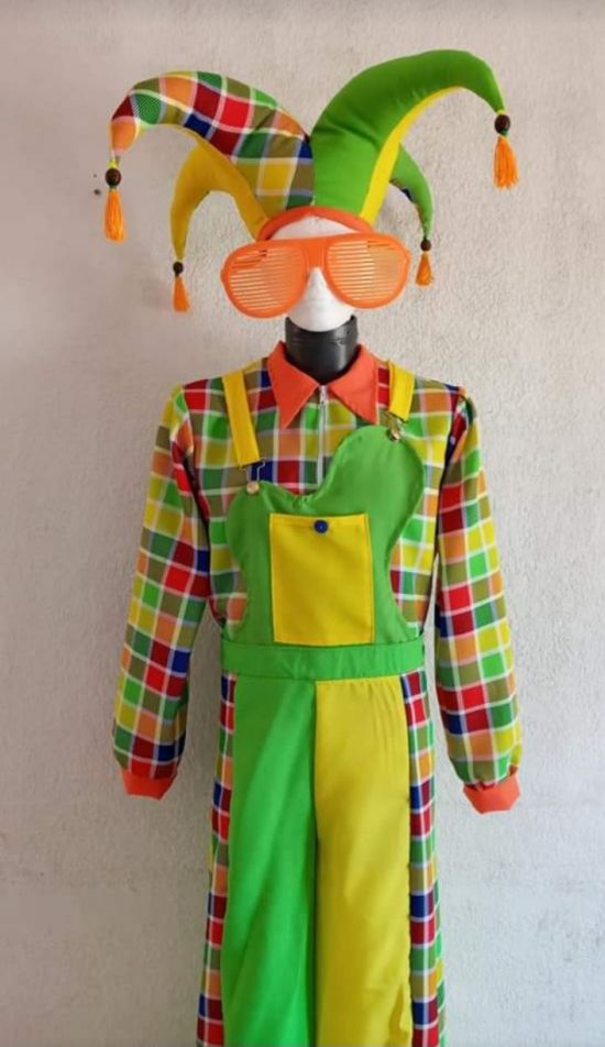 Overall Boy Stilt Costume