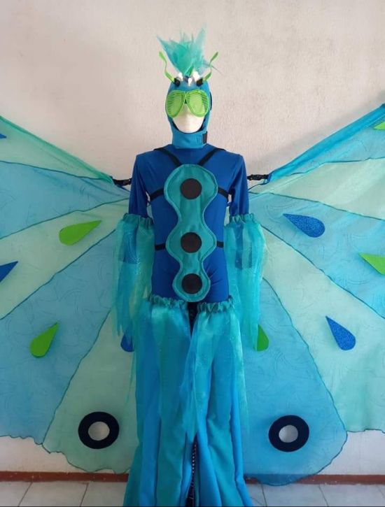Winter Butterfly Stilt Costume