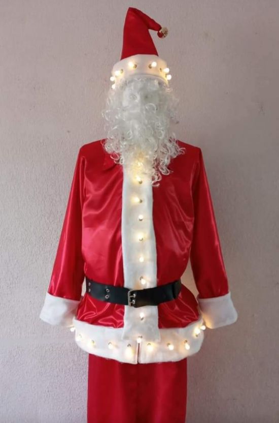 Lighted Santa Claus Stilt Costume