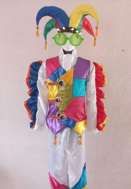 Mr. Puzzle Stilt Costume