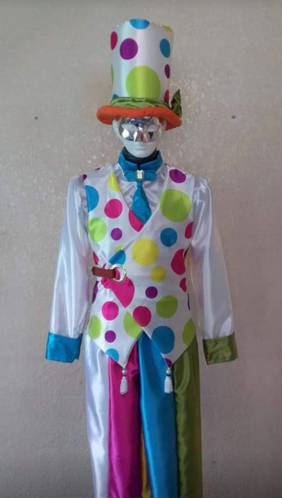 Mr. Moon Stilt Costume 