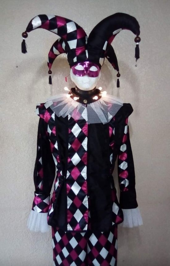 Venetian Harlequin Stilt Costume